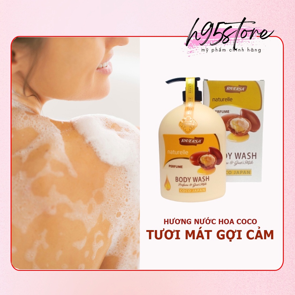 Sữa tắm nước hoa COCO RIVERSA dưỡng ẩm trắng da toàn thân cao cấp