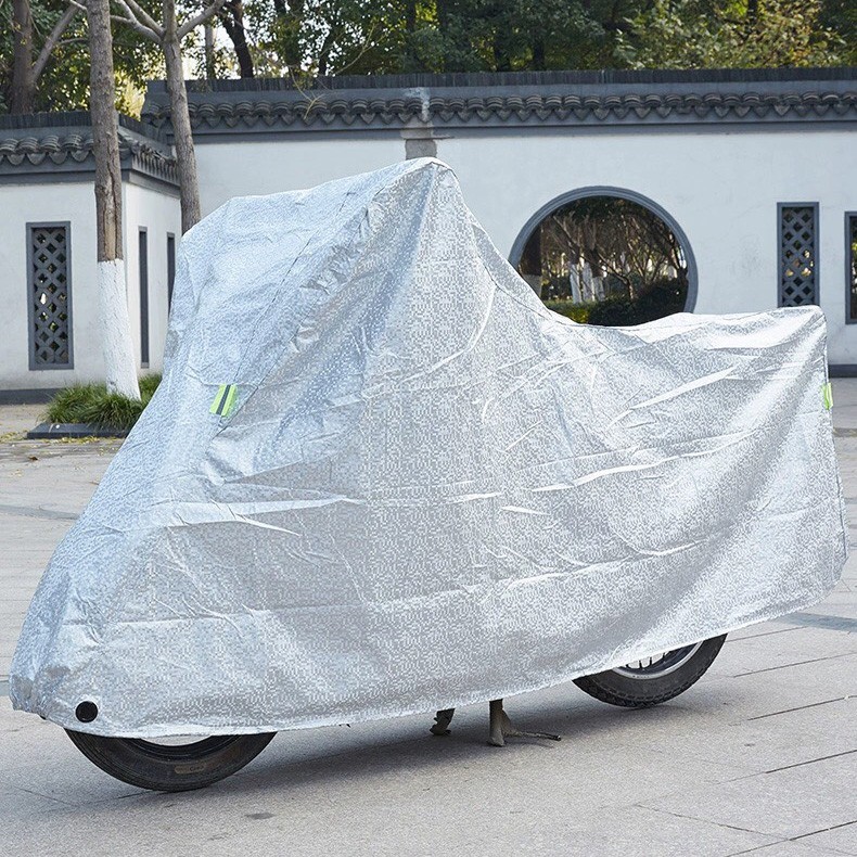 Bạt phủ xe máy Phản quang chất lượng tốt, chống mưa nắng, bụi bẩn, vải chống thấm tuyệt đối