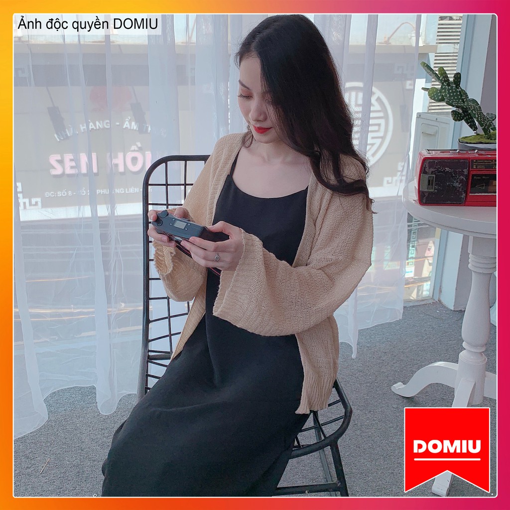 Váy 2 dây, đầm xuông - chất đũi lụa trơn basic nữ | BigBuy360 - bigbuy360.vn