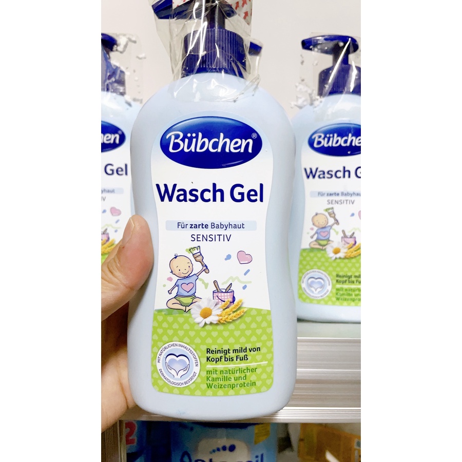 Sữa tắm gội cho bé Bubchen Wasch Gel (400ml) - Đức