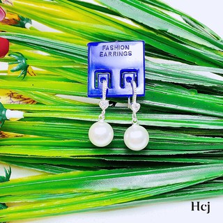 Bông tai bạc gắn hạt trai chất liệu bạc s925 MS55