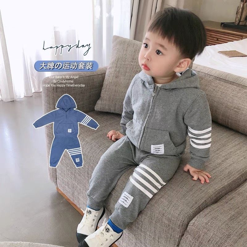 BỘ NỈ BÔNG 3 SỌC CHO BÉ