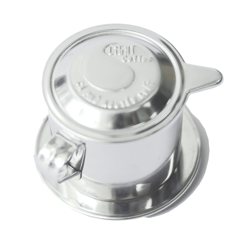 [Mã BMBAU50 giảm 7% đơn 99K] Phin pha cà phê Light Coffee inox màu trắng bạc, đường kích 6cm