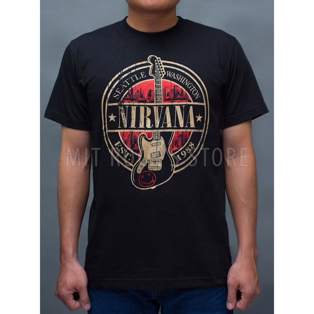 Áo Nirvana - Rock band tee - Áo Rock - Size S, M, L, XL, XXL - Áo Thái Lan
