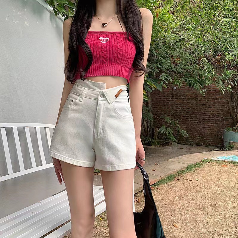 Quần Short Nữ Lưng Cao Thời Trang Hàn Quốc