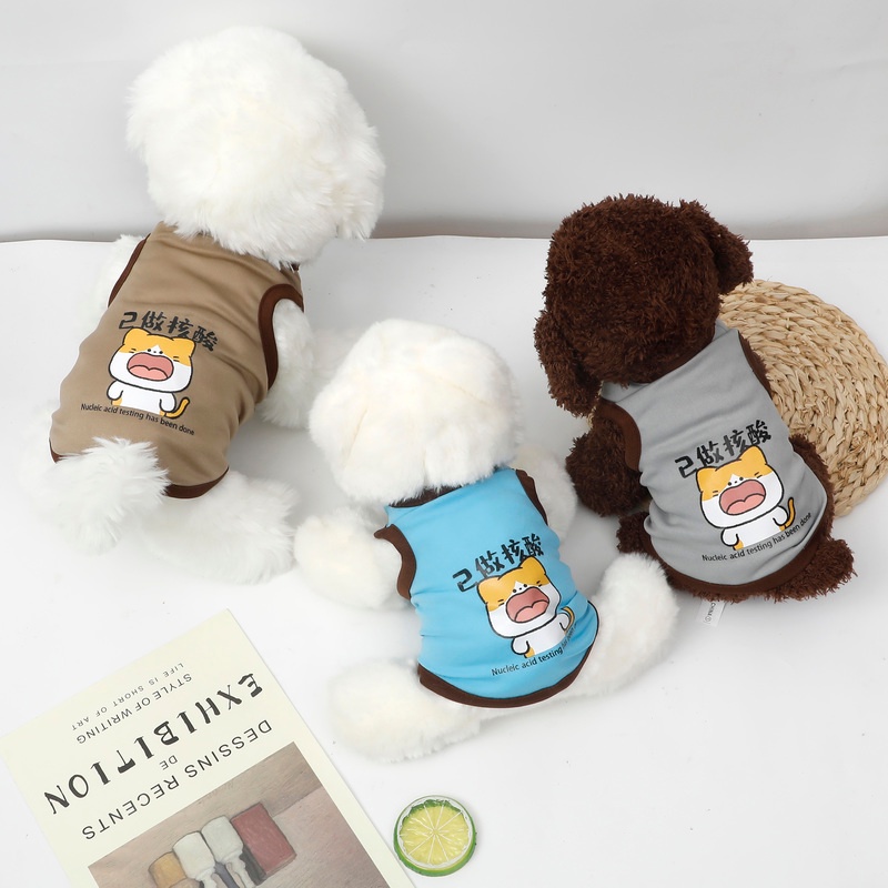 Áo Thun MùA Hè, HọA TiếT HoạT HìNh Cho Thú Cưng