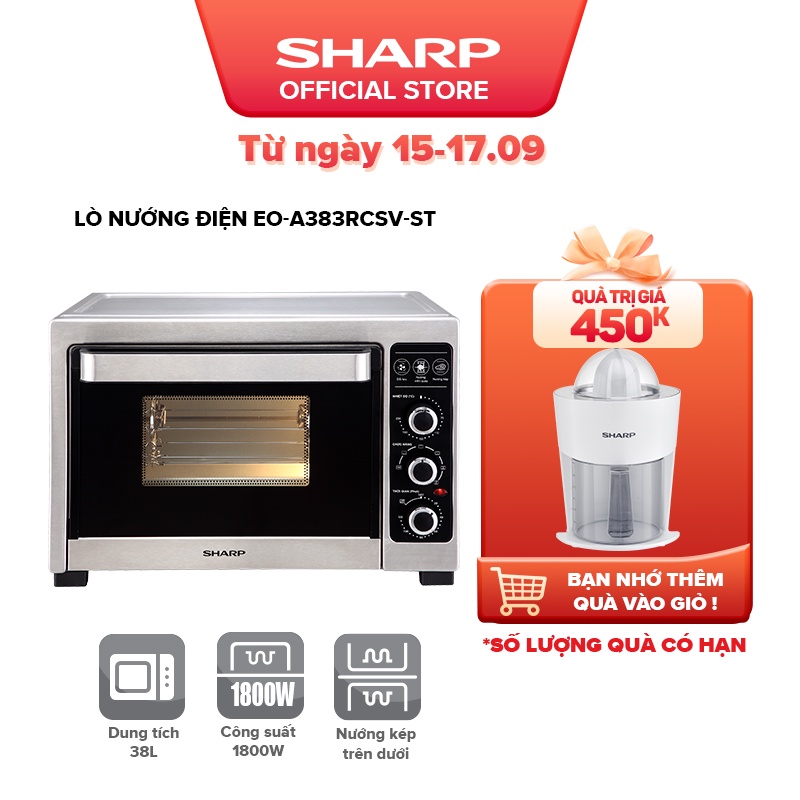 Lò Nướng Điện Sharp EO-A383RCSV-ST 38L