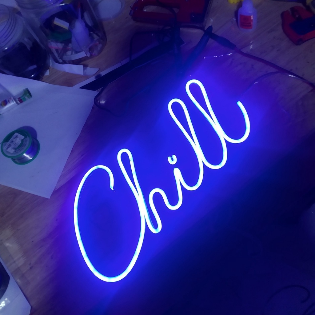 Đèn neon chữ Chill trang trí | 8432