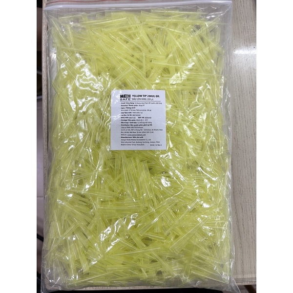 Đầu col vàng 200ul túi 1000cái