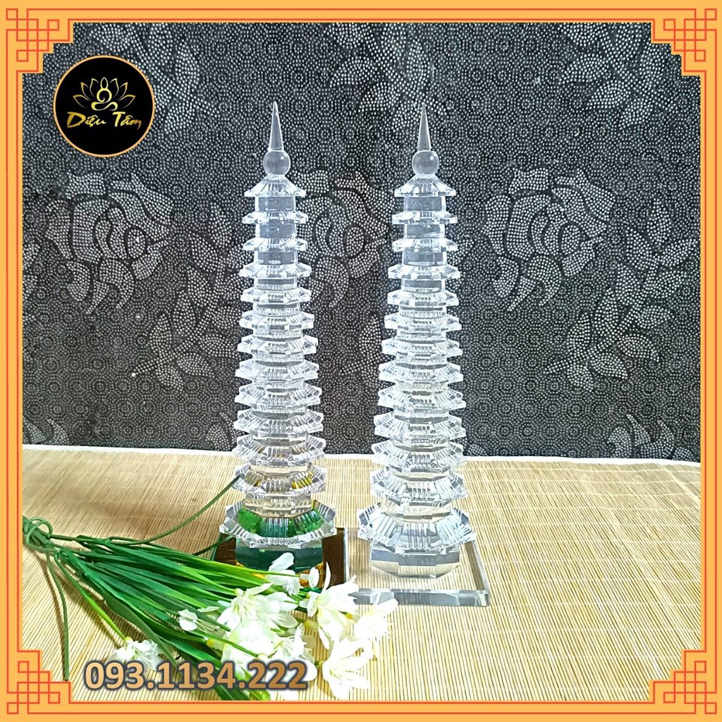 Tháp văn xương pha lê 7 tầng 9 tầng 11 tầng 13 tầng