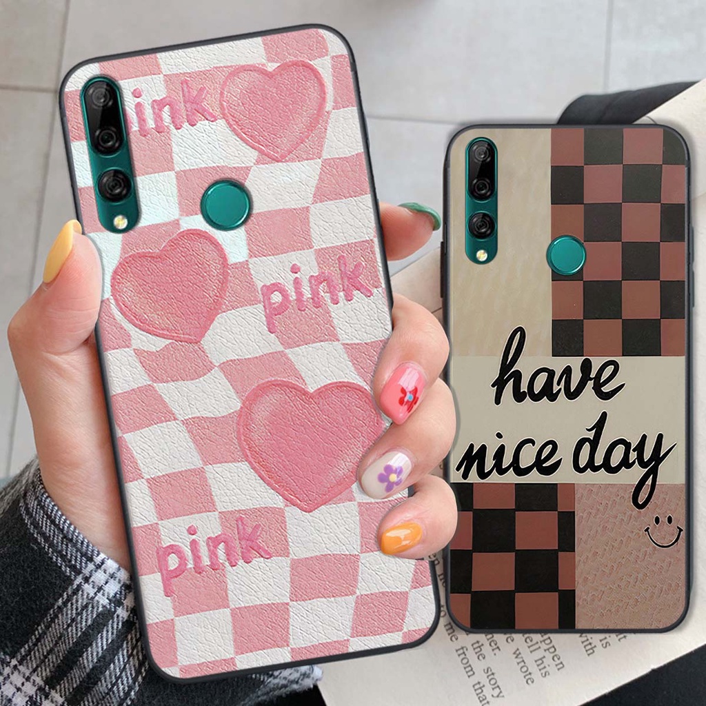 Ốp Huawei Y9 2019 / Y9 Prime 2019 caro trái tim cá tính, thời trang siêu đẹp, siêu phong cách