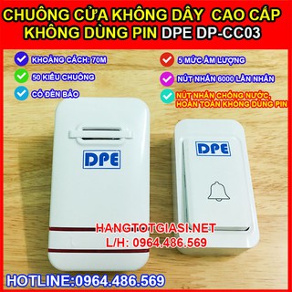 Chuông cửa không dây không dùng pin cao cấp DPE DP-CC03