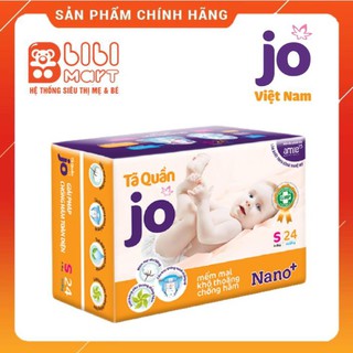 Bỉm JO Quần size S24 💟💟 FREESHIP 💟💟 chiến binh nano bạc mạnh mẽ diệt sạch vi khuẩn, bảo vệ bé yêu khỏi hăm tã.