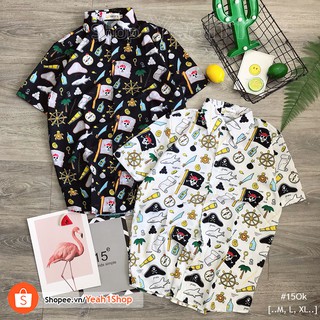 [Yeah1Shop]- Áo sơ mi cướp biển (M, L, XL) SMHH