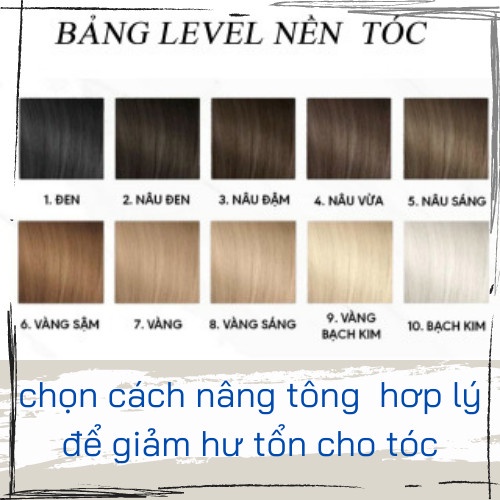 Thuốc Nâng Tone, Nâng Nền Tóc Giúp Nhuộm Chuẩn Các Màu Nền Sáng Tặng Kèm Oxy Và Găng Tay