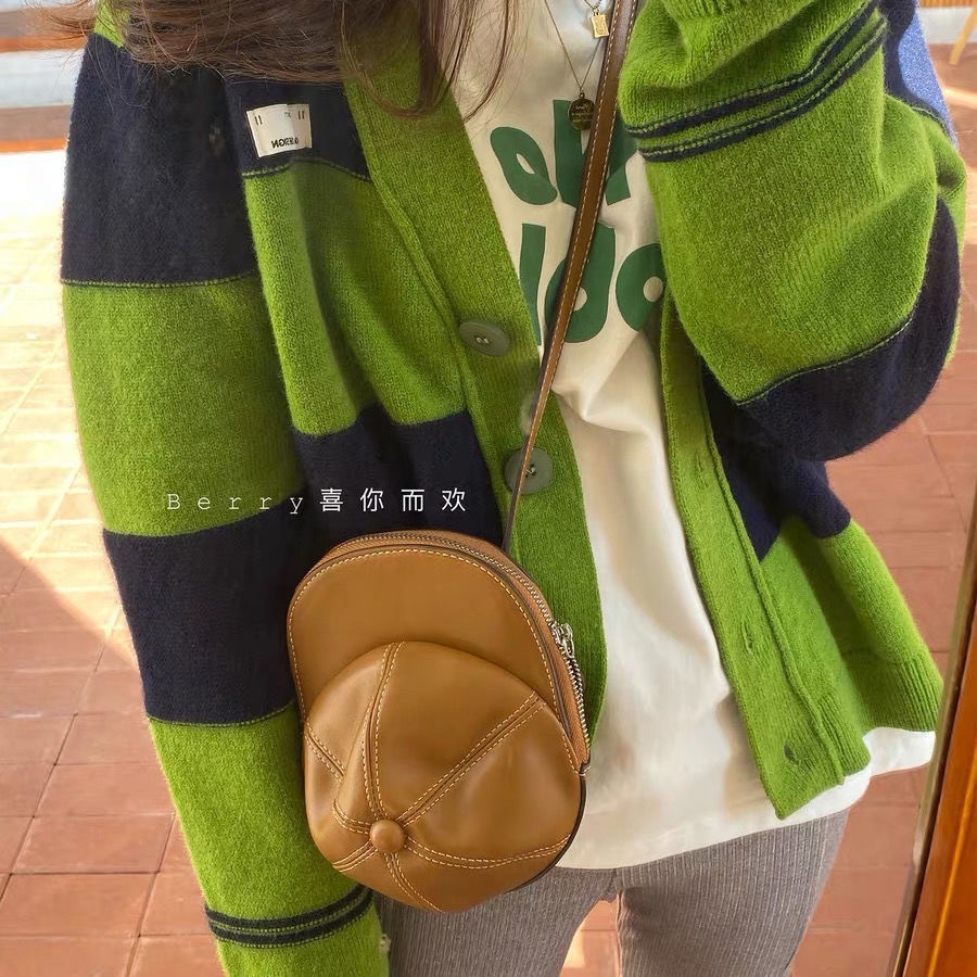 Áo khoác cardigan dệt kim ngắn cổ chữ v thời trang Hàn Quốc