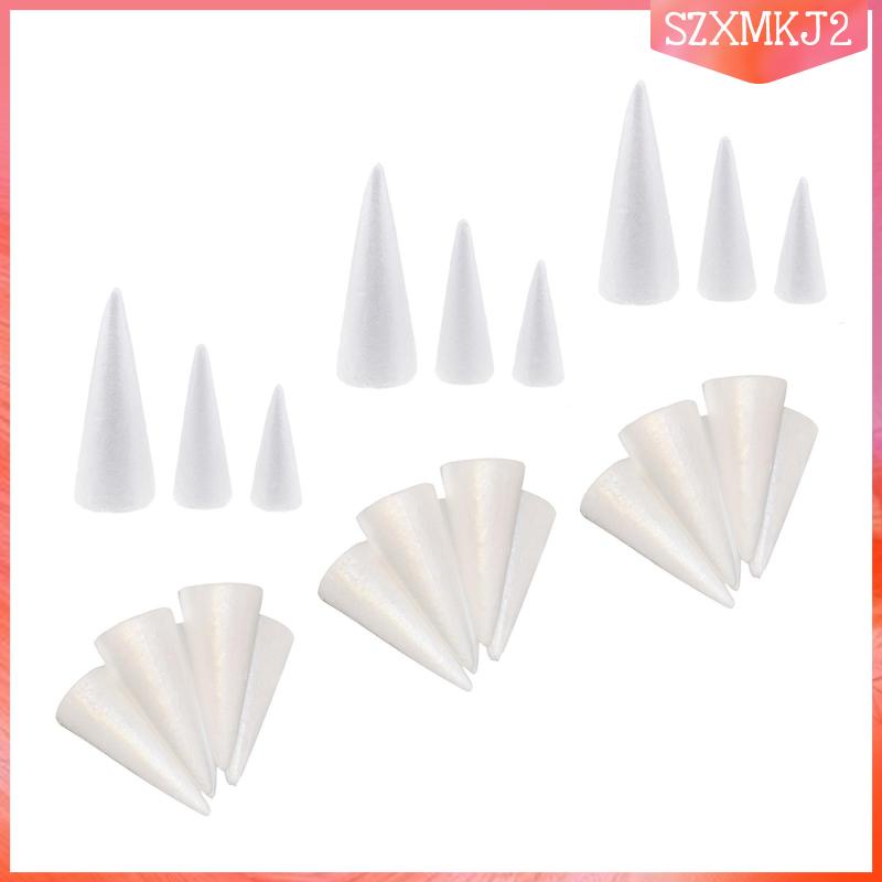 [szxmkj2] 24 Miếng Xốp Polystyrene Hình Nón Làm Đồ Thủ Công