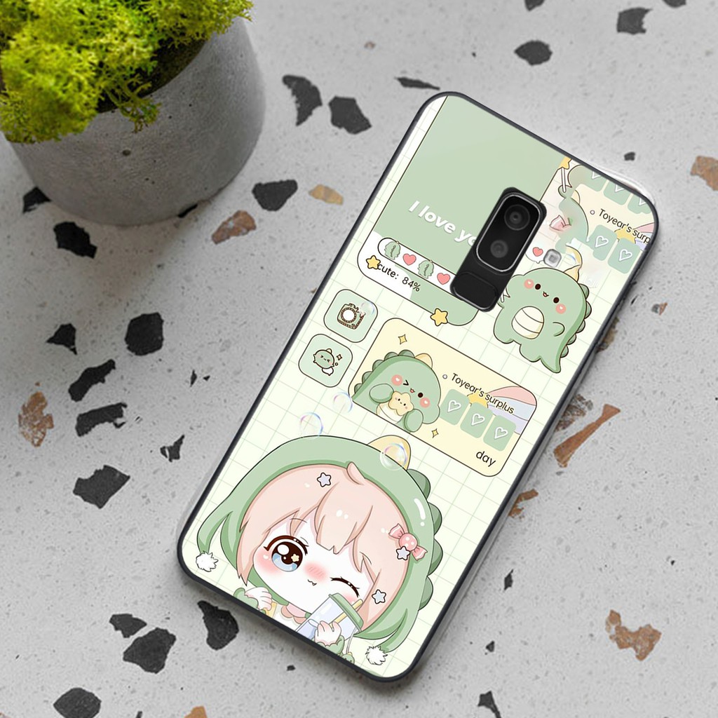 Ốp samsung A6 2018 / A6 Plus / J8 in 3D khủng long TiNo dễ thương - RẺ - BỀN - ĐẸP
