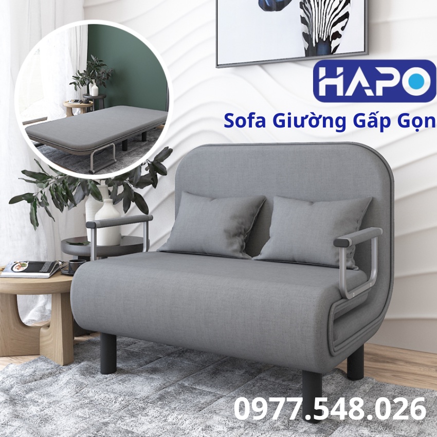 Ghế Sofa Giường Gấp Gọn Văn Phòng Đa Năng, Sofa Giường Di Động, Ghế Sopha Lười 2 trong 1, Giường Sofa Thông Minh Hapo