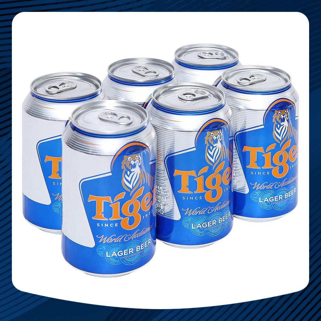 [Siêu Sale] [Chính hãng] Combo 6 lon bia Tiger xanh 330ml [FreeShip] LONG THÀNH CÁ CẢNH