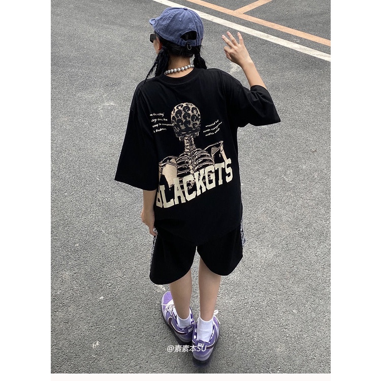 Áo Thun 100% Cotton Nguyên Chất Tay Ngắn In Họa Tiết Thời Trang Mùa Hè Dành Cho Nữ