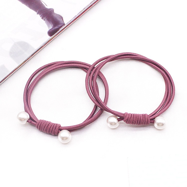 Combo 3 dây cột tóc, buộc tóc hình hạt nhân tạo (BT 45)