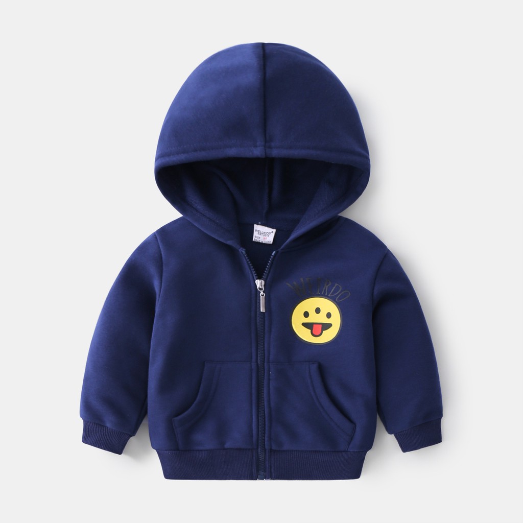 Áo khoác Hoodie cho bé WELLKIDS áo nỉ có mũ họa tiết chữ đáng yêu hàng xuất Âu Mỹ