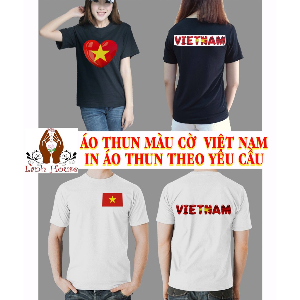 Áo Thun Cờ Đỏ Sao Vàng( màu cờ Việt Nam) - In áo thun theo yêu cầu giá rẻ