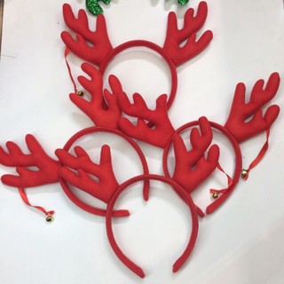 Bờm tuần lộc màu đỏ _ Bờm Noel