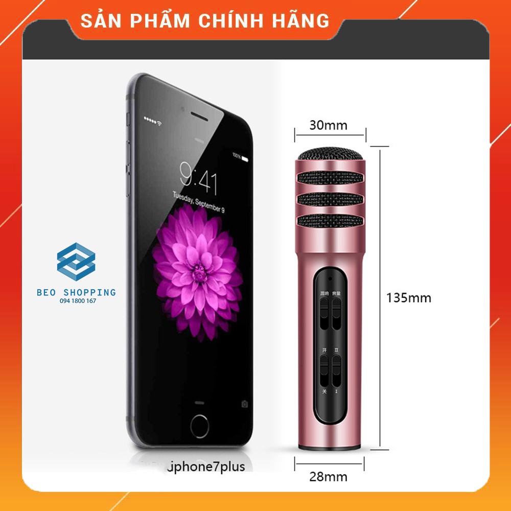 FULL PHỤ KIỆN - Micro Livestream C7 - Thu Âm Hát Karaoke Livestream 3 in 1