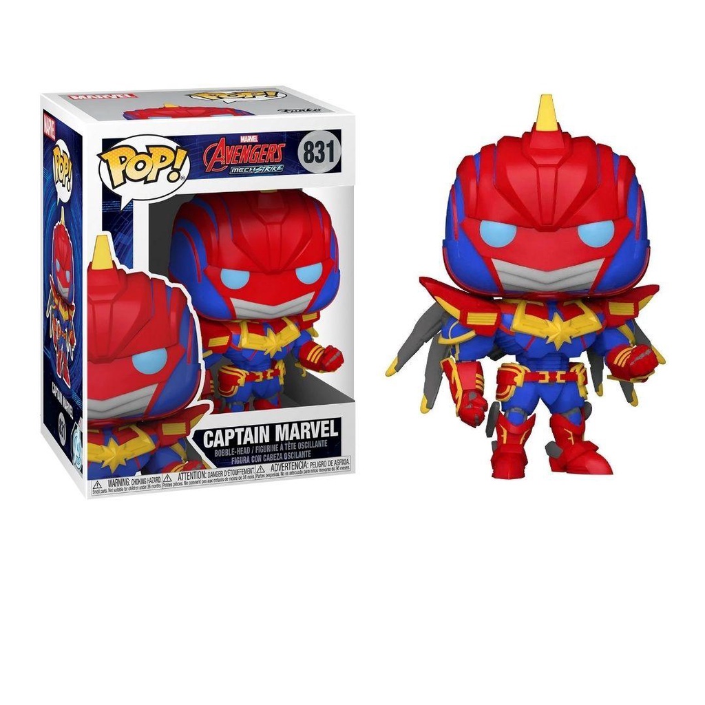 Mô hình Marvel Captain Marvel 10cm 831 Mech Strike Funko Pop Mô hình tĩnh Nhựa PVC CHÍNH HÃNG MỸ MVFKP11