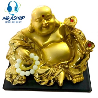 Tượng phật di lặc quả cầu xoay năng lượng mặt trời , quạt phe phẩy để bàn làm việc trang trí nội thất Taplo Ô tô ,xe hơi