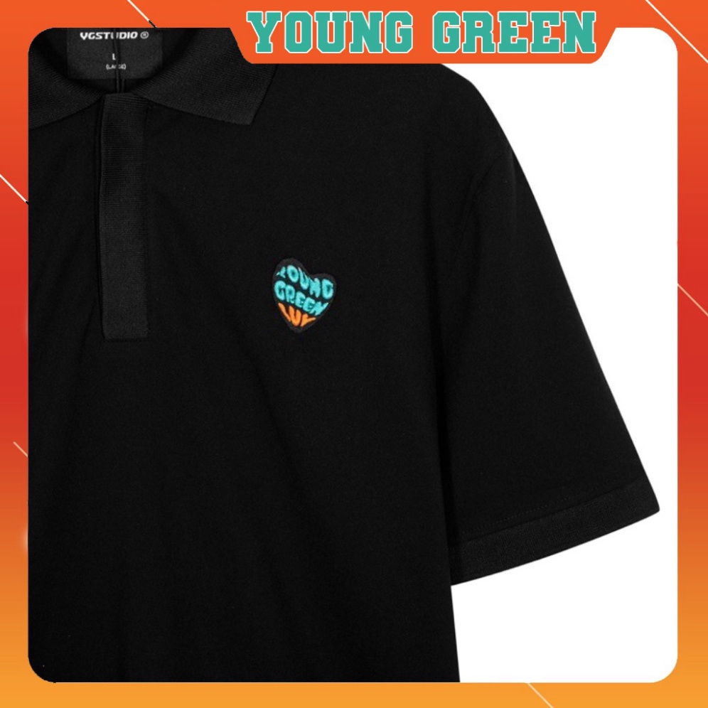 [Hà Nội] Áo Polo Unisex YOUNG GREEN Polo Thêu Heart [YGSHOP.HANOI]