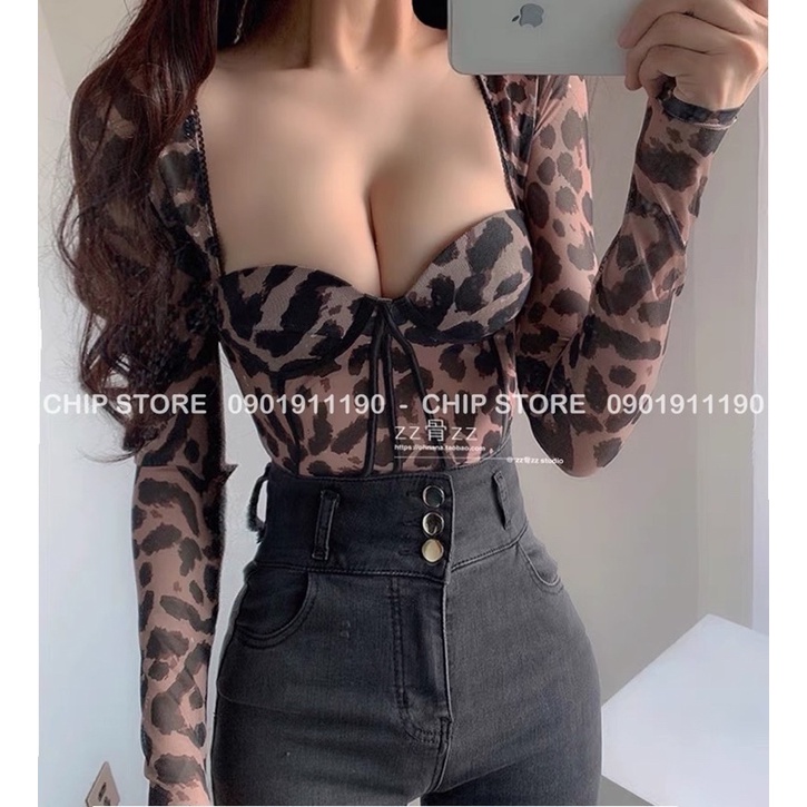 ÁO BODYSUIT GIẢ CORSET DA BEO SIÊU SANG CHẢNH (ảnh thật) | BigBuy360 - bigbuy360.vn