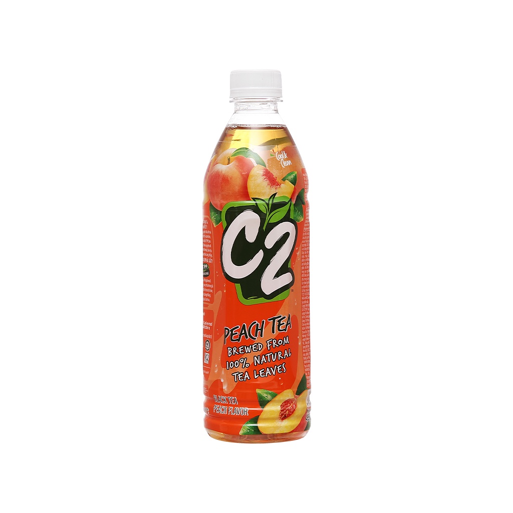 Trà Xanh C2 Hương Đào Chai Nhựa 455ml Date Luôn Mới