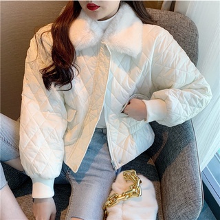 Áo khoác phao cổ lông
