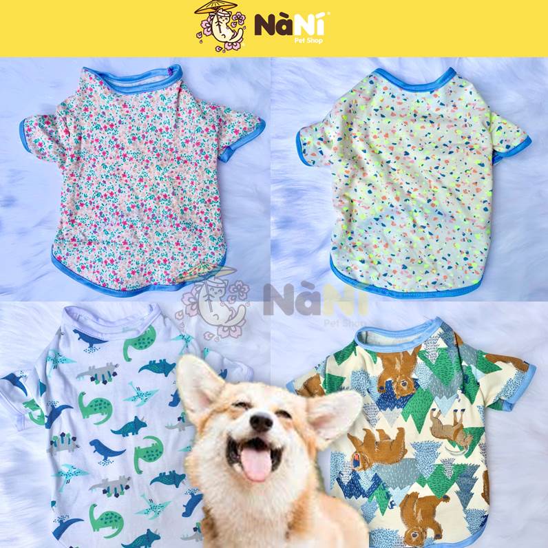 Áo ba lỗ poodle corgi chó mèo mẫu mới 2022 - Mẫu em bé dễ thương - Chất vải mềm mịn siêu mát -  - Nanipetshop