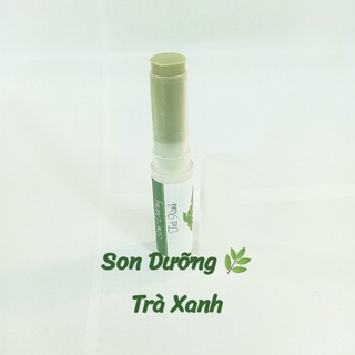 Son dưỡng môi trà xanh,son dưỡng cho mẹ bầu,dưỡng ẩm môi Thiên Ân handmade(dùng được sau xăm môi)