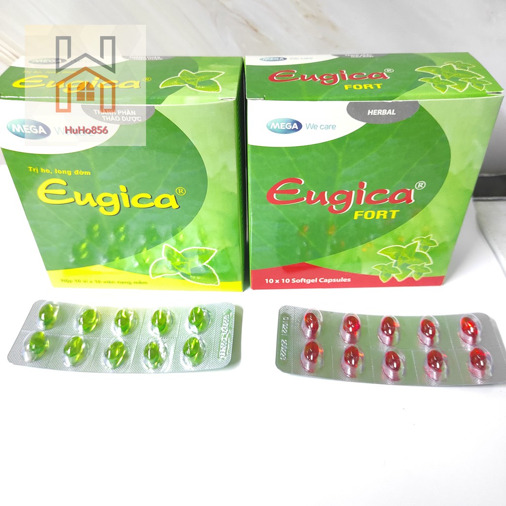 TPBVSK EUGICA FORT HỘP 10 VỈ X 10 VIÊN ( xanh -đỏ )