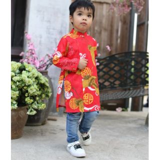 Áo dài in hạc bt