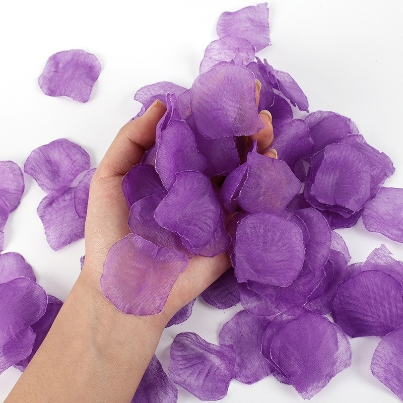 Gói 100 Cánh Hoa Hồng Nhân Tạo Bằng Lụa Nhiều Màu Lấp Lánh Trang Trí Nhà Cửa/Sự Kiện Đa Năng