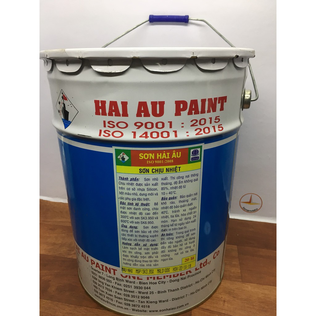 Sơn Chịu nhiệt 300 độ C Hải Âu SK3. 950 -20L