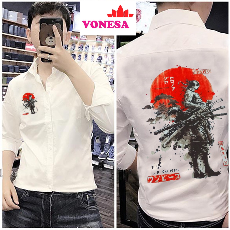 Áo Sơ Mi Nam kiếm khách đảo hải tặc cực hot mẫu mới vonesa (Siêu phẩm +Freeship) ( HÌNH THẬT)