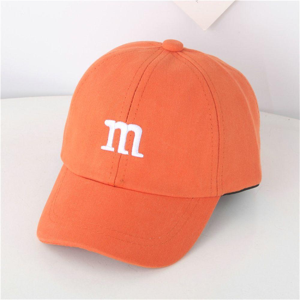 Mũ họa tiết chữ M bảo vệ chống nắng màu sắc đơn giản mốn mùa cho bé trai gái/ nhiều màu