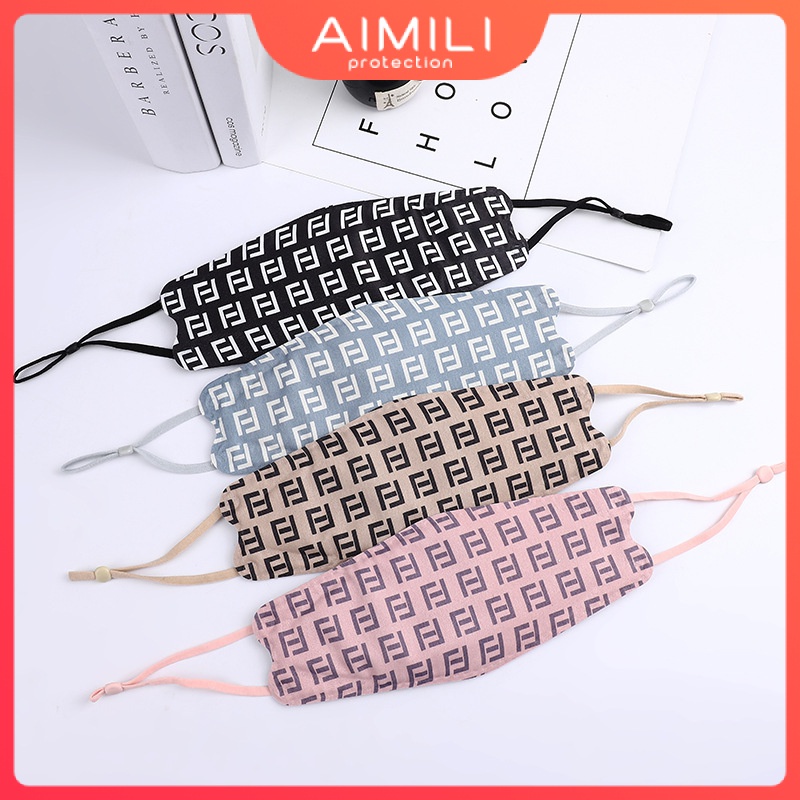 Khẩu Trang 3 Lớp Vải Cotton Dày 4D Chống Bụi Chống Gió Mùa Đông Có Thể Giặt Sạch Dành Cho Nam Và Nữ
