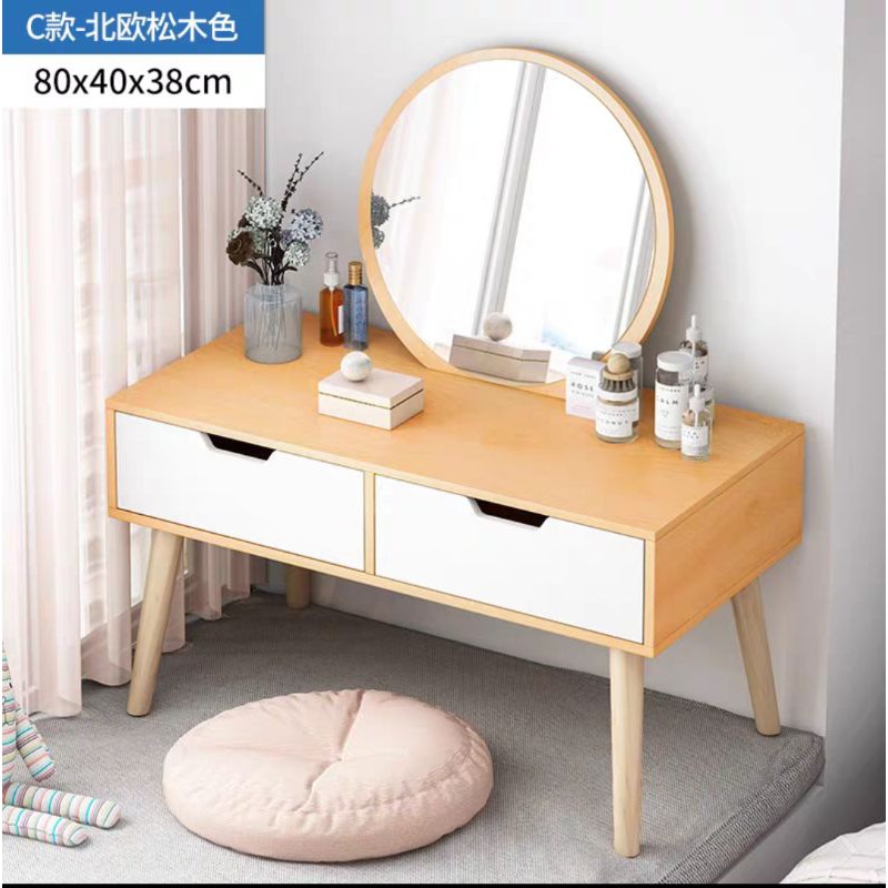 BÀN TRANG ĐIỂM NGỒI BỆT - KÈM GƯƠNG - HÀNG ODER