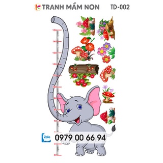 THƯỚC ĐO CHIỀU CAO CHO BÉ 002 (Decal bóc dán)