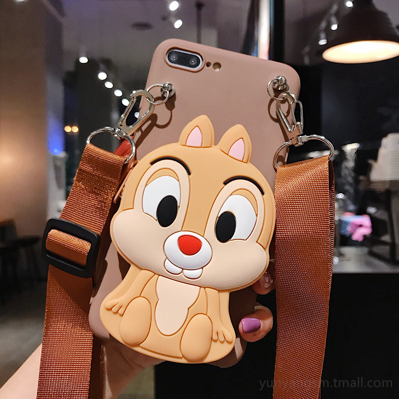 Ốp điện thoại mềm dạng ví có khóa kéo hình sóc samsung s20 plus ultra A51 A71 A10 A20 A30 A50 A50S A30S A70 A10S A20S