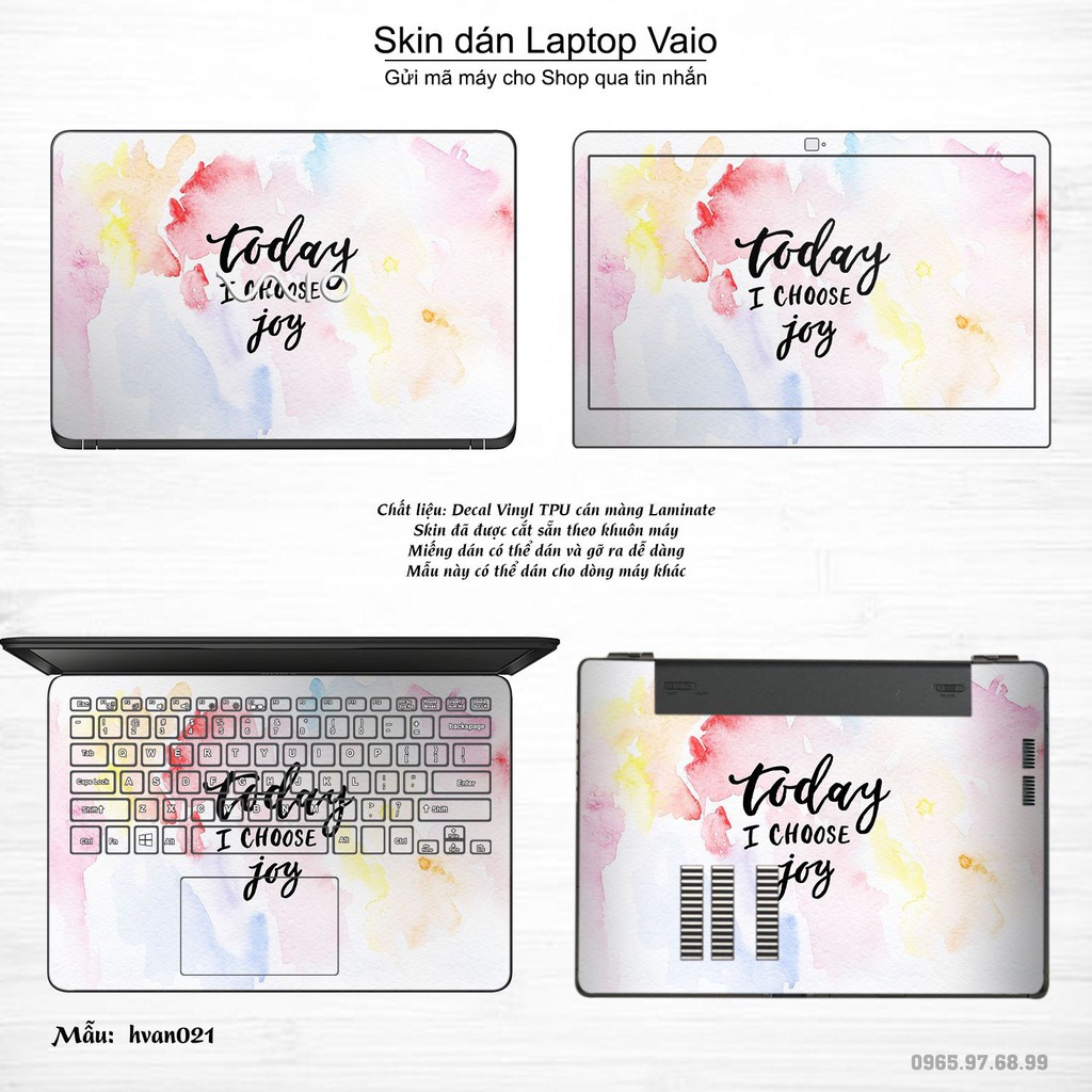 Skin dán Laptop Sony Vaio in hình Hoa văn nhiều mẫu 4 (inbox mã máy cho Shop)