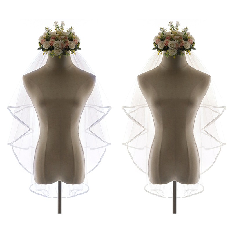 Khăn voan cài tóc cô dâu xinh xắn